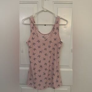 Pink Meow Tank Top